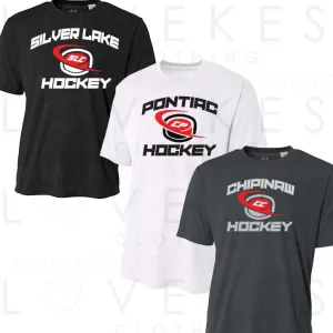 Hockey Puck Swoosh Boys Camp T-Shirt