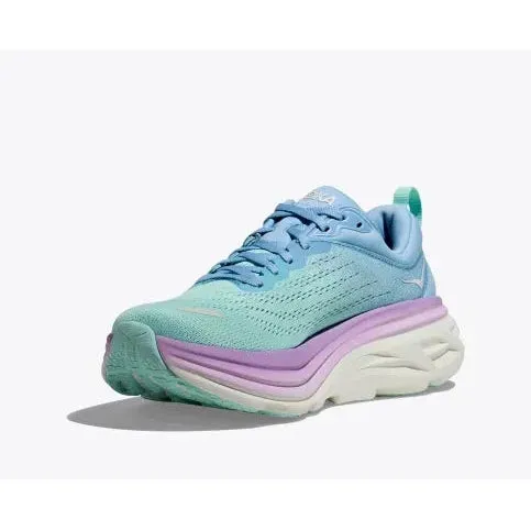 Hoka Women's Bondi 8 (Airy Blue / Sunlit Ocean)