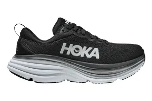 Hoka Womens Bondi 8 (B) Running Shoe - Black/white