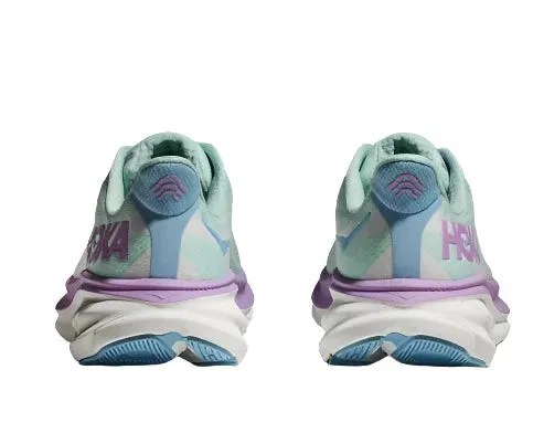 HOKA Women's Clifton 9 Sneaker - Sunlit Ocean/Lilac Mist