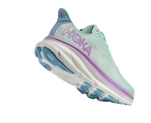 HOKA Women's Clifton 9 Sneaker - Sunlit Ocean/Lilac Mist