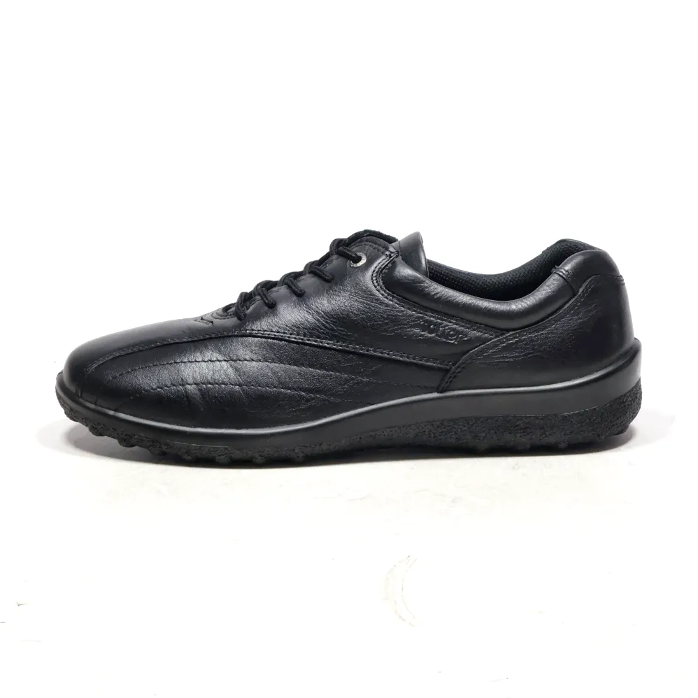 Hotter Casual Lace Ups Leather Black Colour For Men