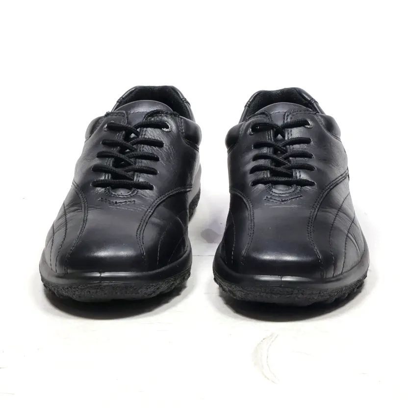 Hotter Casual Lace Ups Leather Black Colour For Men