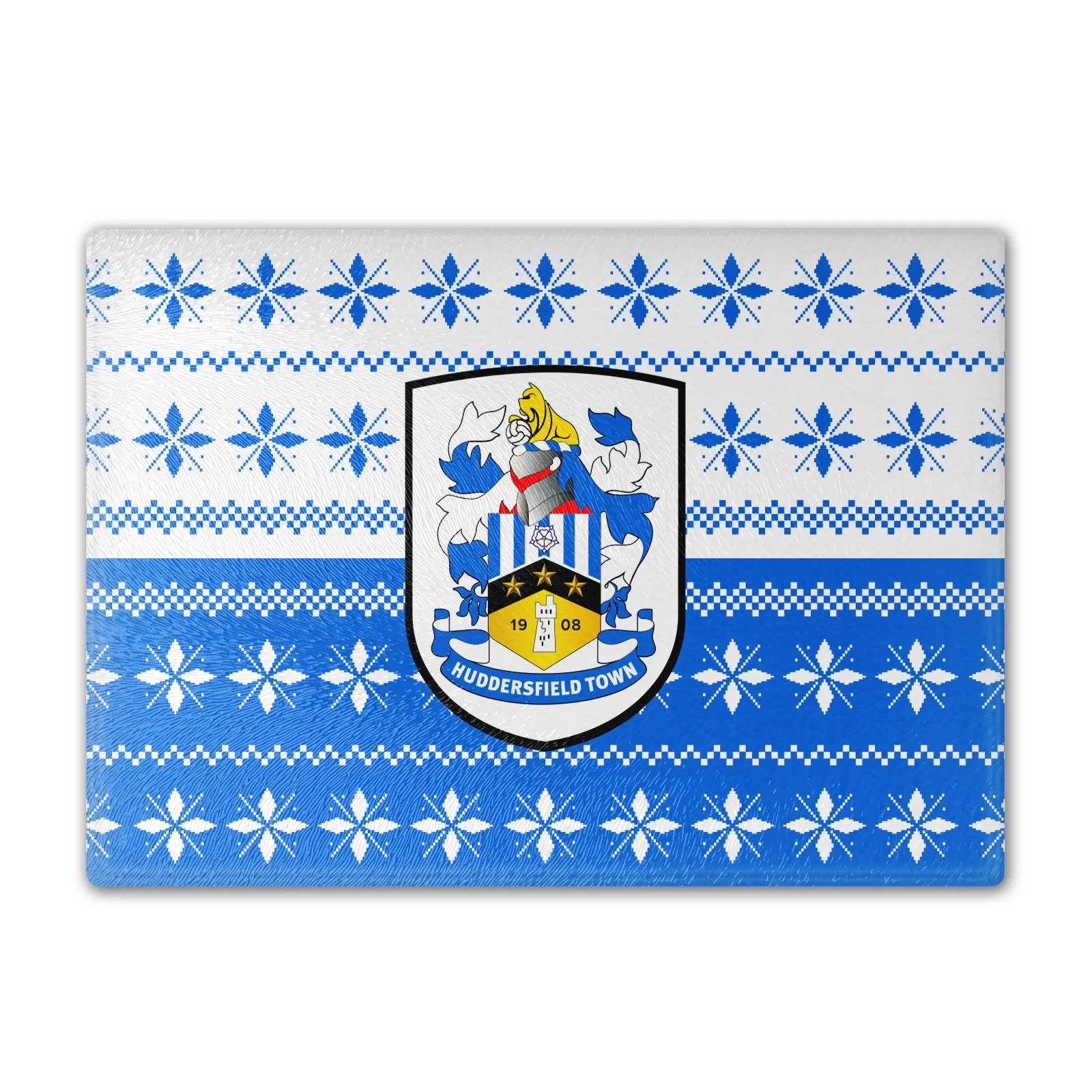 Huddersfield Town Knitted Halves Christmas Chopping Board