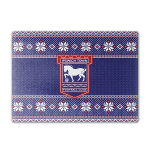 Ipswich Town Knitted Christmas Chopping Board