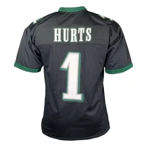 Jalen Hurts Unsigned Philadelphia Black Large Football Jersey