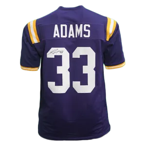 Jamal Adams LSU Tigers Autographed Football Jersey Purple (JSA)