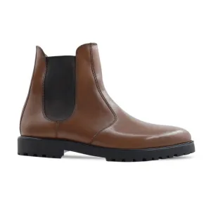 Jamsa - Men's Light Brown Calf Leather Chelsea Boot