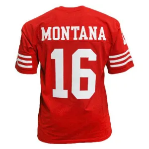 Joe Montana Unsigned San Francisco Red Football Jersey