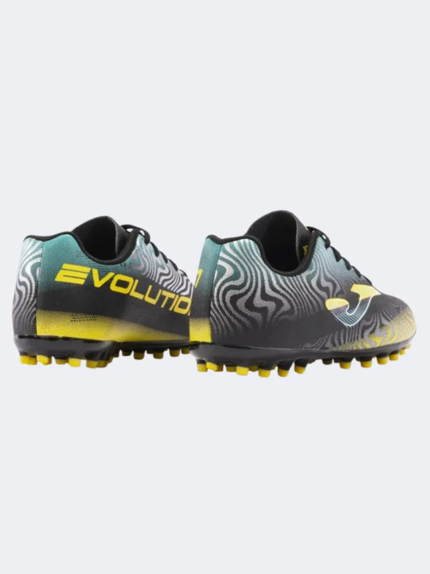 Joma Evolution 2401 Ag Kids Football Shoes Black/Yellow