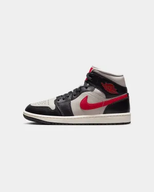 Jordan Women's Air Jordan 1 Mid Black/Gym Red