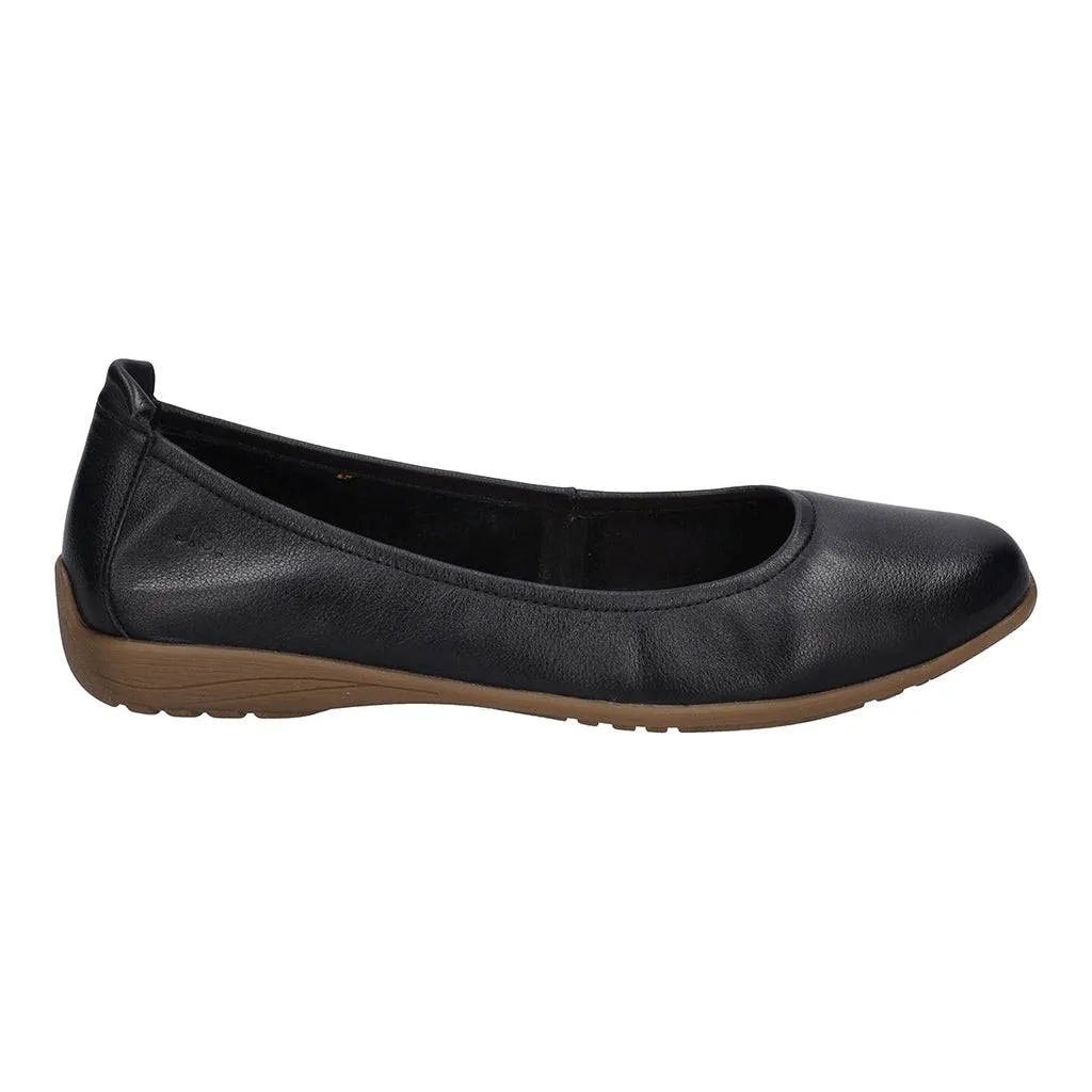 Josef Seibel Fenja 01 Ladies Black Leather Slip on Shoes