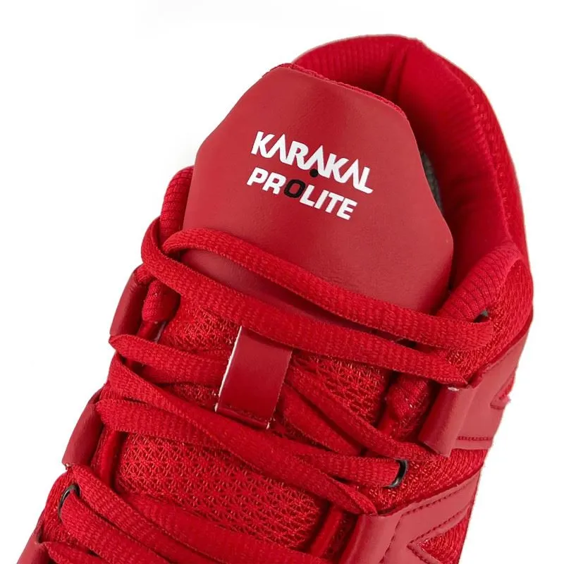 Karakal Pro Lite Indoor Squash Court Shoes Lightweight Non Slip Arch Support Red Trainer