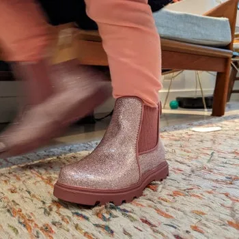 Kensington Treklite Kid's Chelsea Boot - Pink Glitter