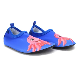 Kid's Girl Graphic Print Water Shoes,Blue