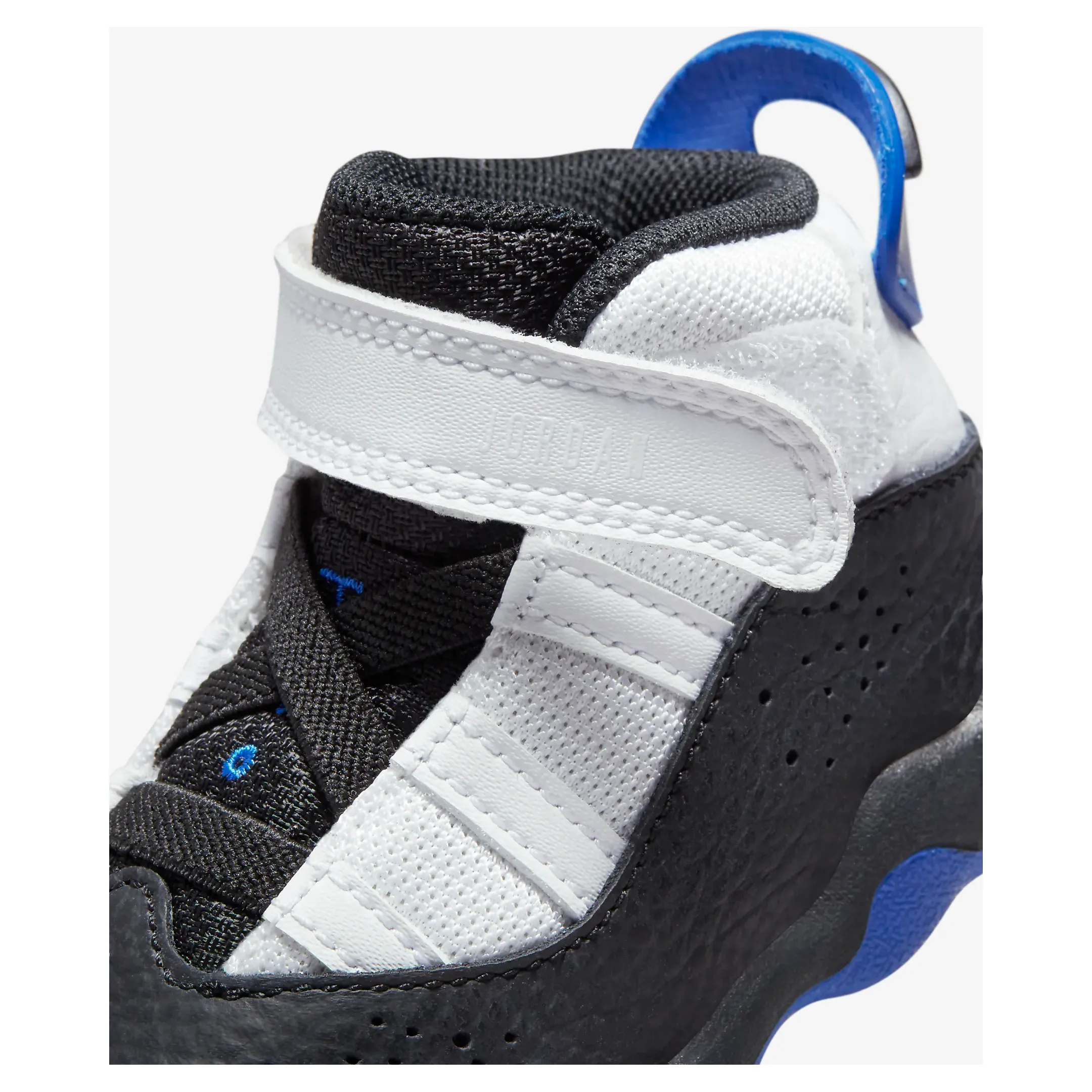 Kid's Jordan 6 Rings TD Shoes - White / Black / Game Royal