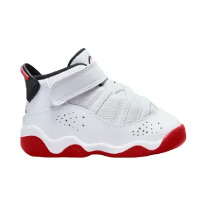 Kid's Jordan 6 Rings TD Shoes - White / Black / University Red