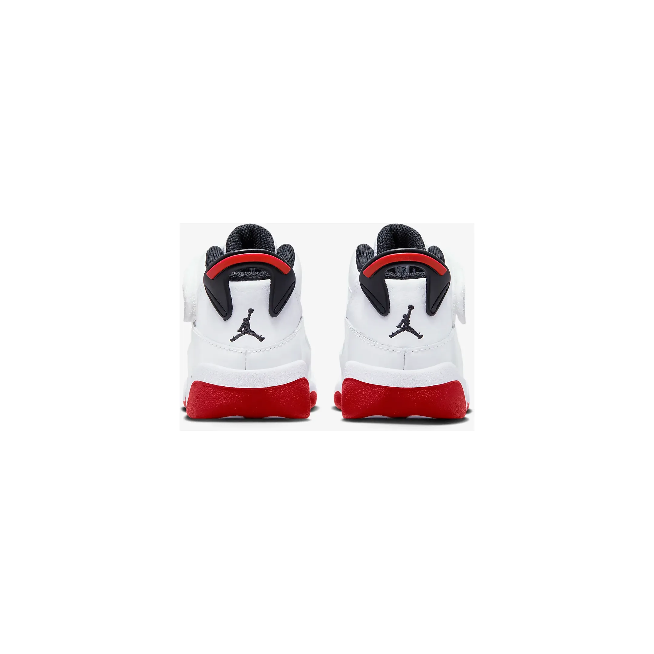 Kid's Jordan 6 Rings TD Shoes - White / Black / University Red