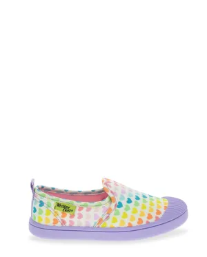 Kids Puddle Hearts Slip On - Cream