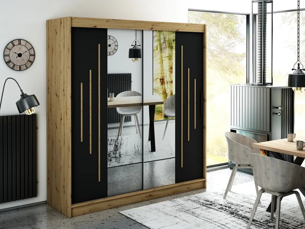 Leto Y1 Sliding Door Wardrobe 200cm