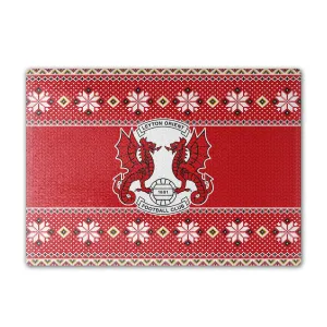 Leyton Orient Knitted Christmas Chopping Board