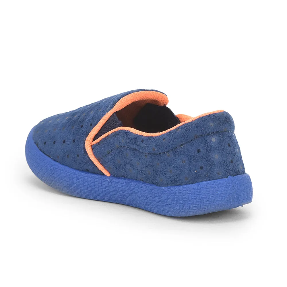 Lucy & Luke (Blue) Casual Non Lacing Shoes For Kids BASTIAN-3M By Liberty