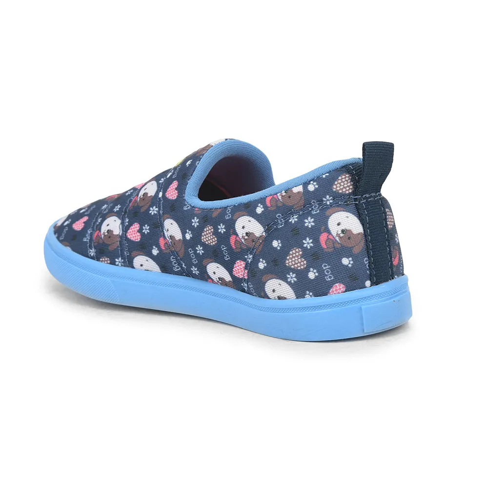 Lucy & Luke (Blue) Sports Non Lacing Shoes For Kids MINT-8 By Liberty