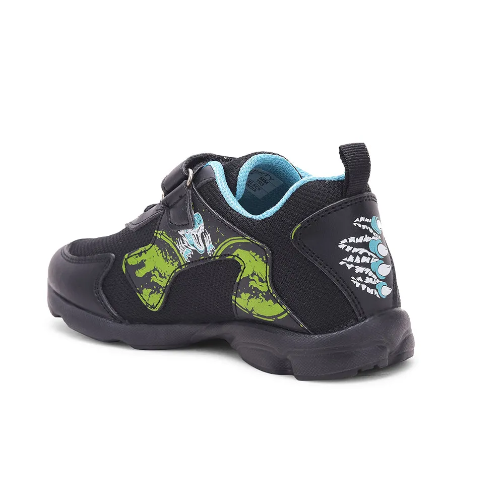 Lucy & Luke by Liberty Kids KSN-664 Black Casual Non Lacing Shoes