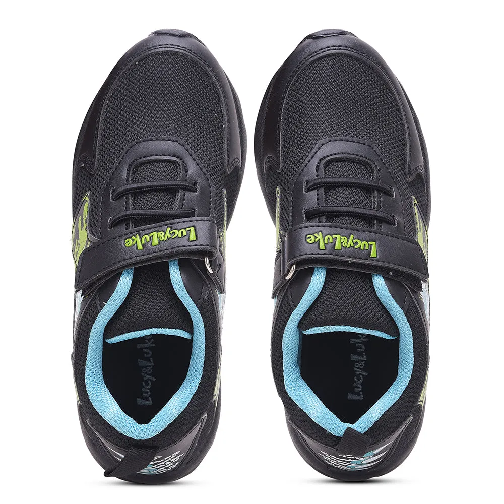 Lucy & Luke by Liberty Kids KSN-664 Black Casual Non Lacing Shoes