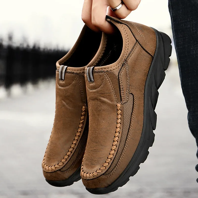 Men Casual Leather Loafer Shoes