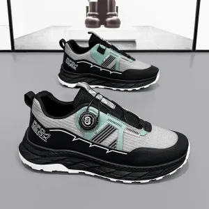 Men's Breathable Mesh Rotating Button Sports Casual Shoes