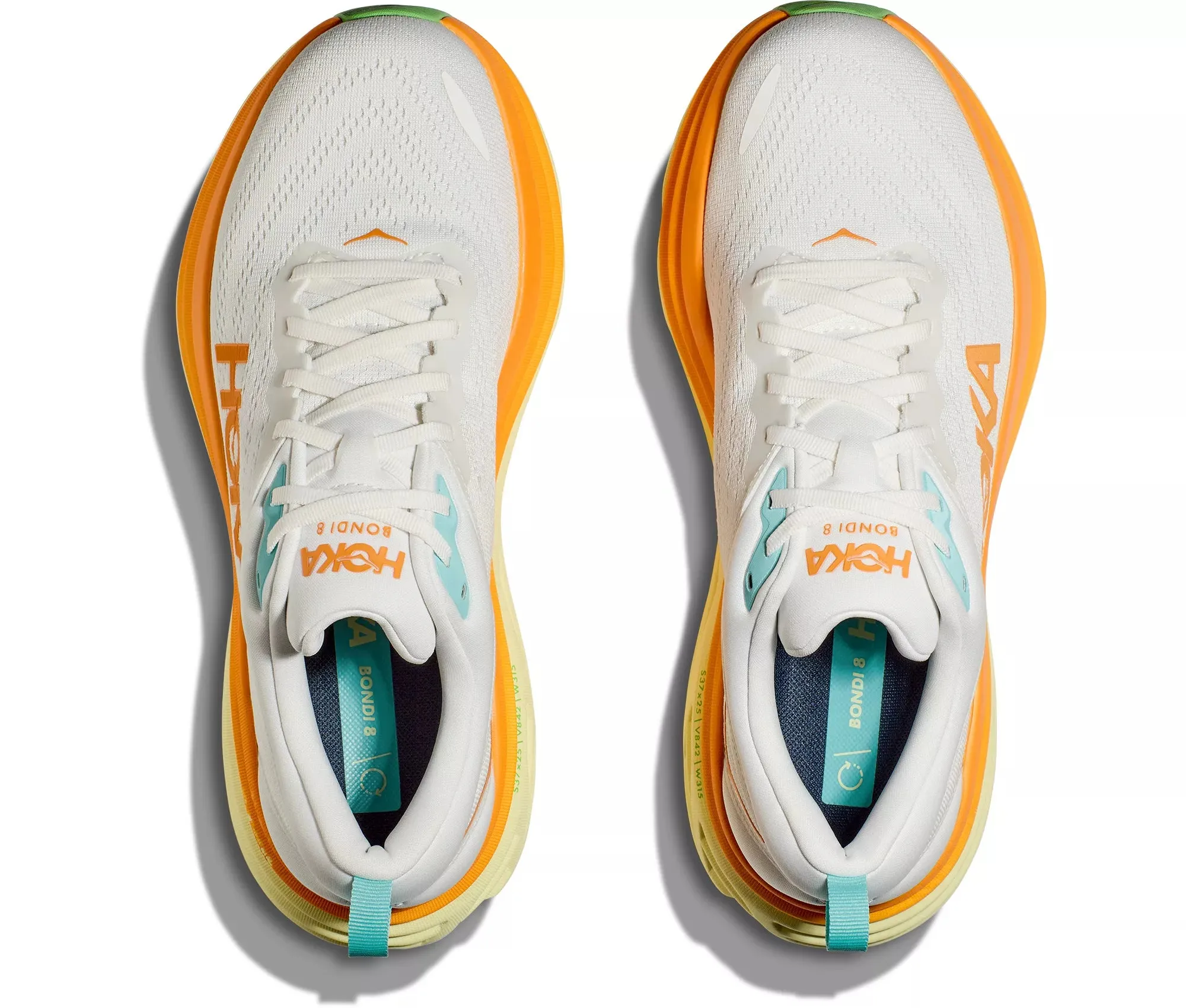 MEN'S HOKA BONDI 8 | BLANC DE BLANC / SOLAR FLARE