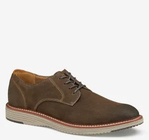 Men's Johnston & Murphy | Upton Plain Toe | Dark Brown Nubuck