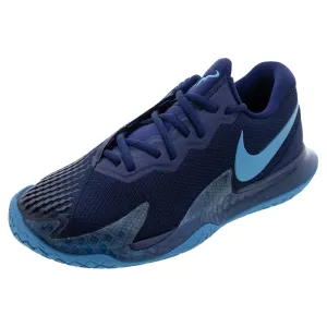 Men`s Rafa Zoom Vapor Cage 4 Tennis Shoes Blue Void and Laser Blue