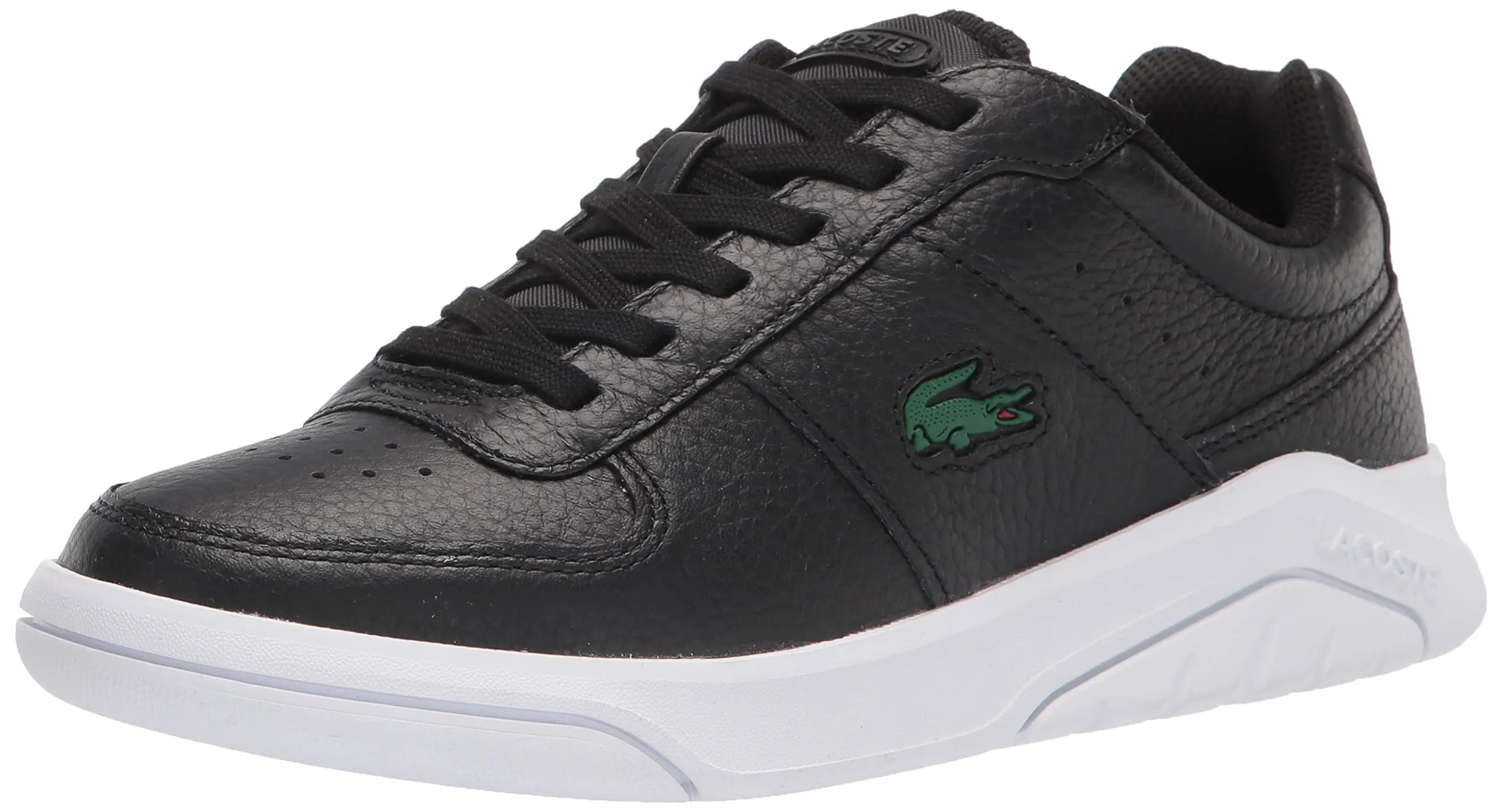 Men's Shoes Lacoste GAME ADVANCE 0721 Casual Leather Sneakers 41SMA0087312 BLACK