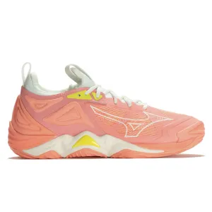 Mizuno Wave Momentum 3 NB Womens | Ccoral/black/bolt2