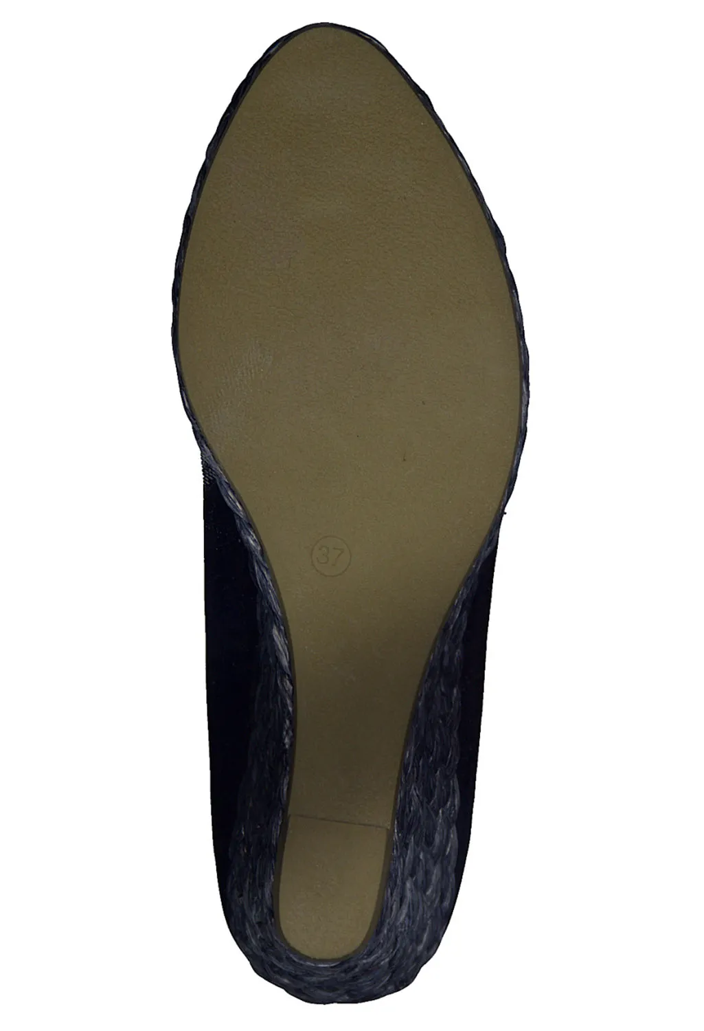 Navy Patent Wedge Slip-on Espadrille