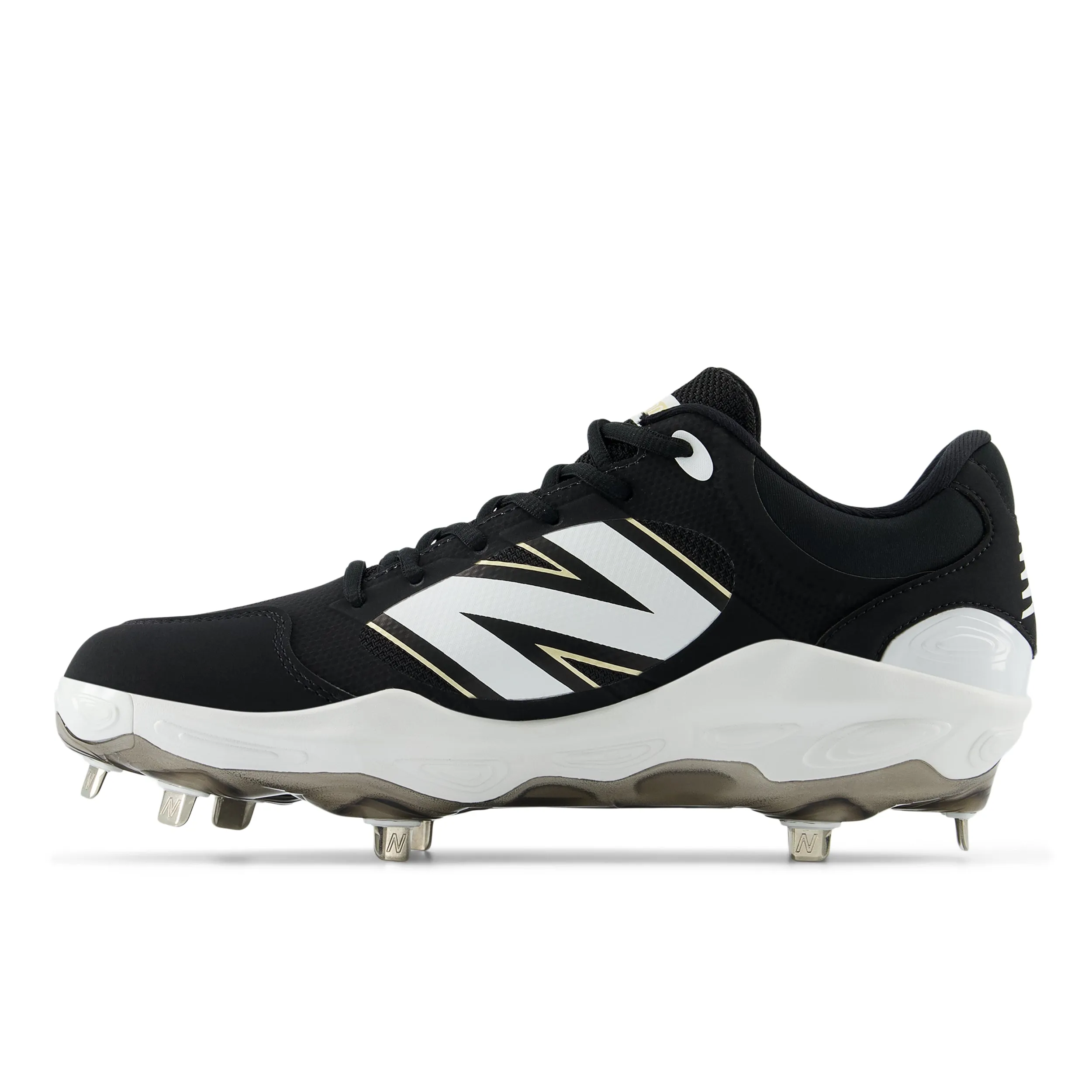 New Balance L3000 V7 Metal Cleats - Black - EE Fit