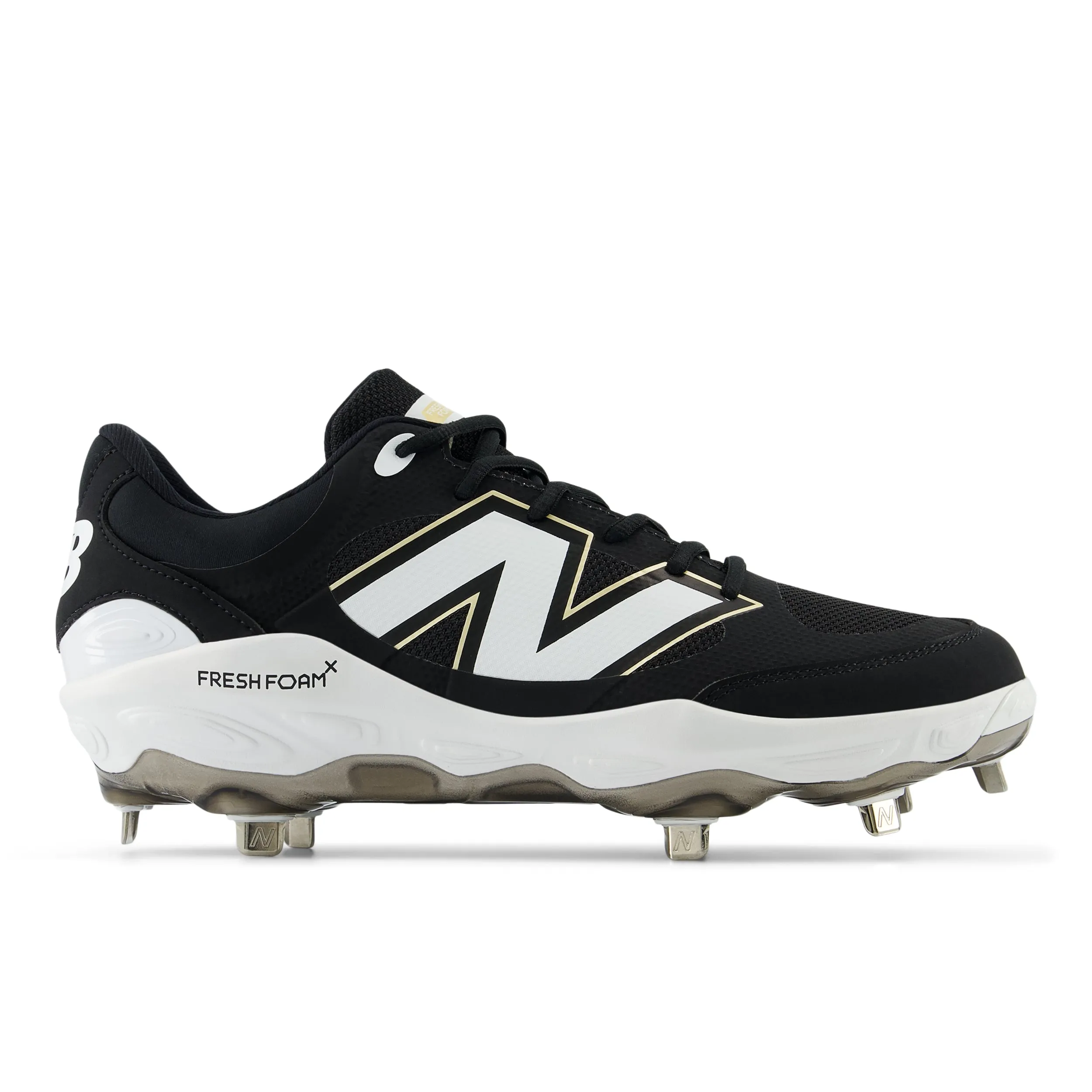 New Balance L3000 V7 Metal Cleats - Black - EE Fit