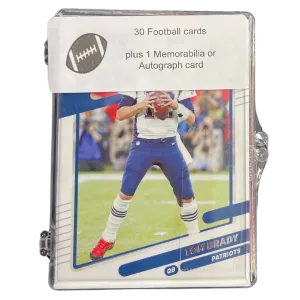 NFL 30 Football Card Mystery Box w/ 1 Certified Autograph/Relic Card!