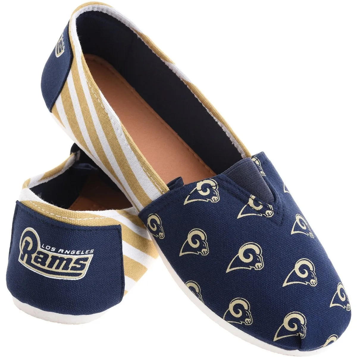 NFL Womens Officially Licensed Stripe Canvas Shoes - Pick Your Team!