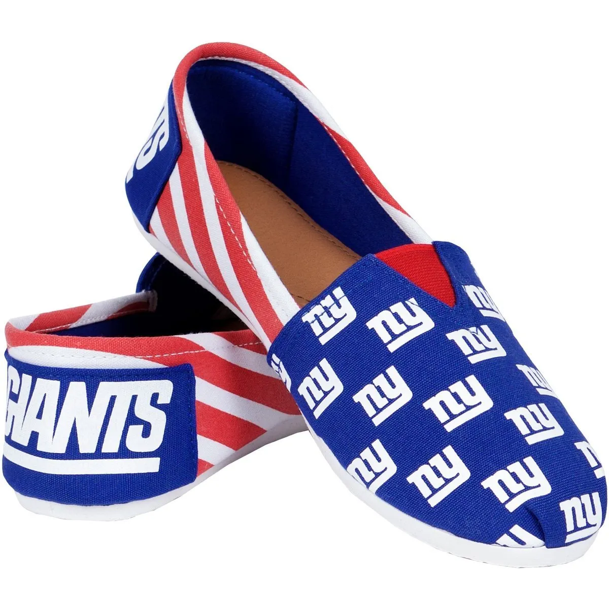 NFL Womens Officially Licensed Stripe Canvas Shoes - Pick Your Team!