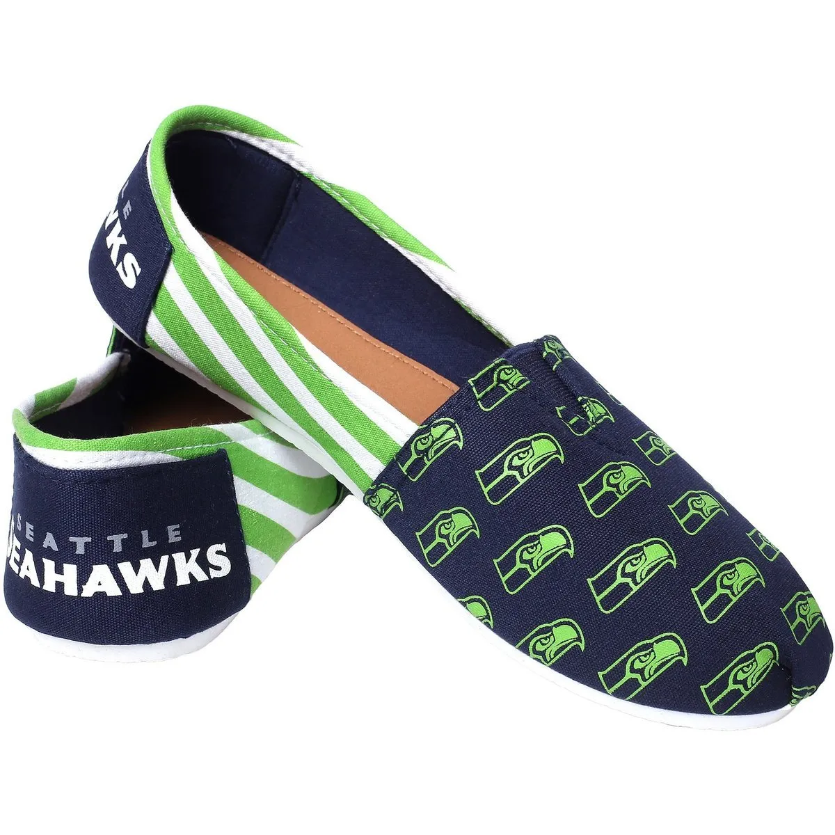 NFL Womens Officially Licensed Stripe Canvas Shoes - Pick Your Team!