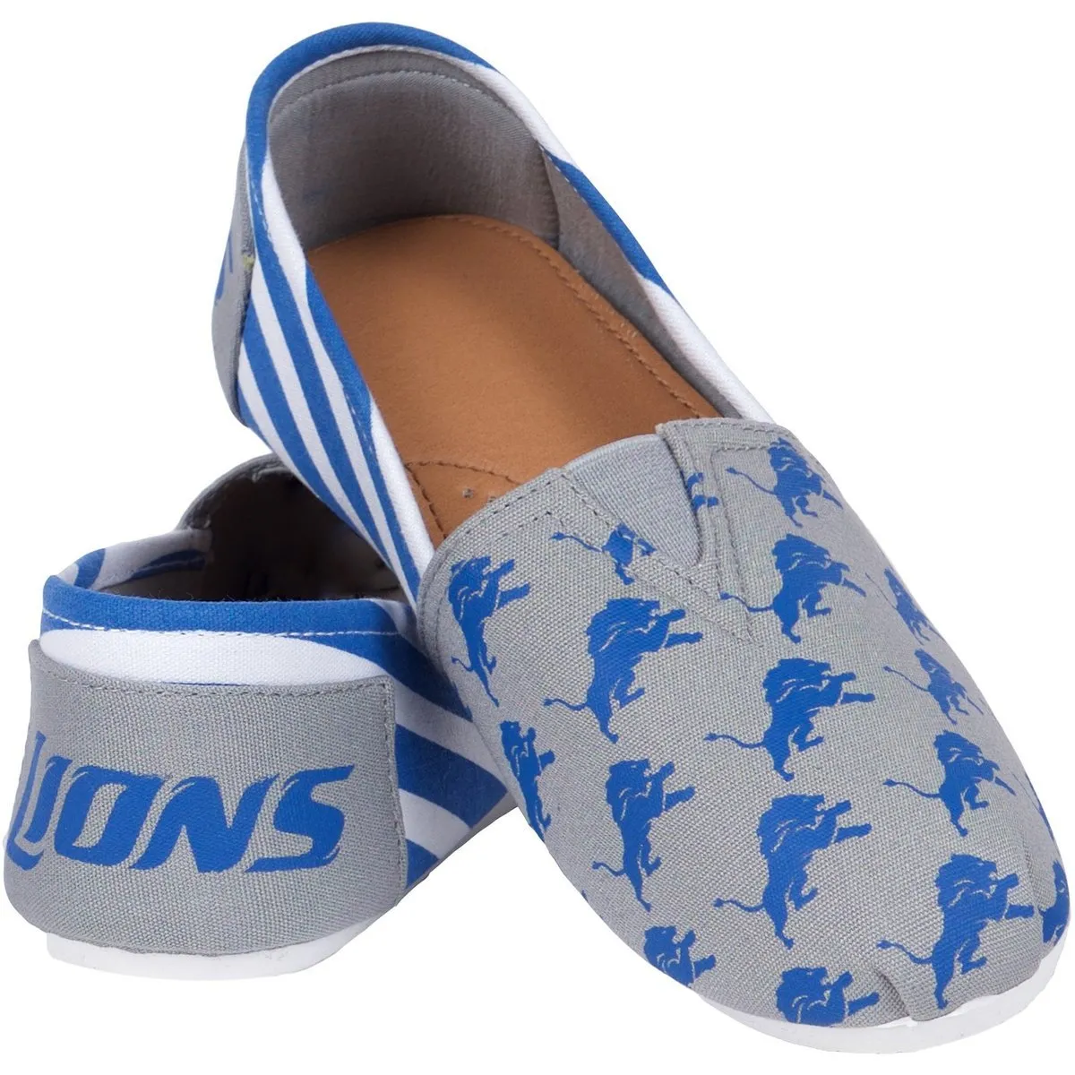 NFL Womens Officially Licensed Stripe Canvas Shoes - Pick Your Team!