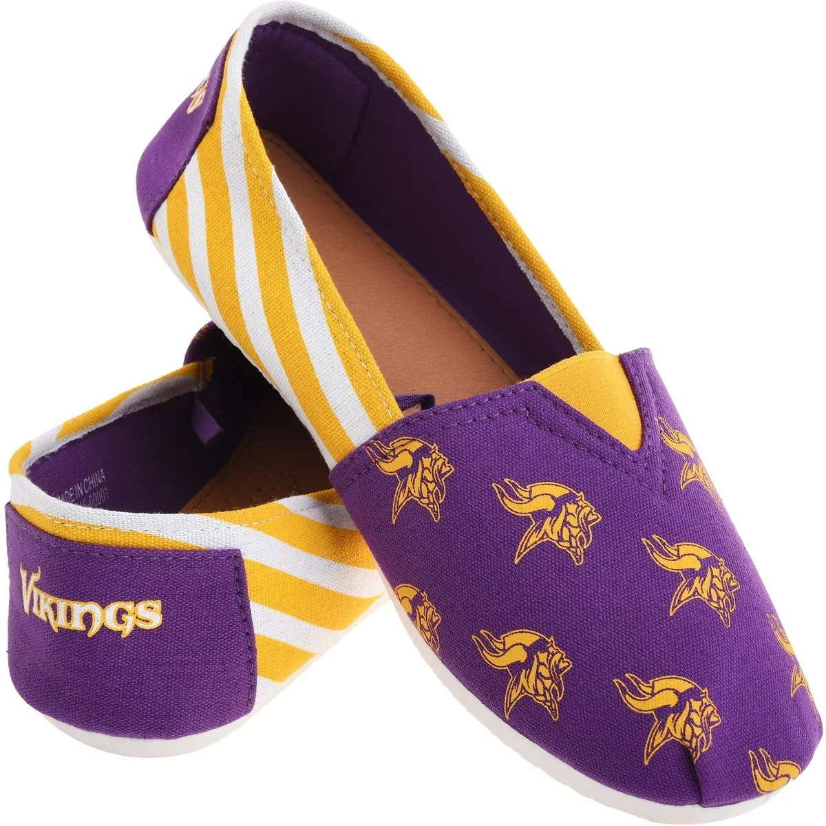 NFL Womens Officially Licensed Stripe Canvas Shoes - Pick Your Team!