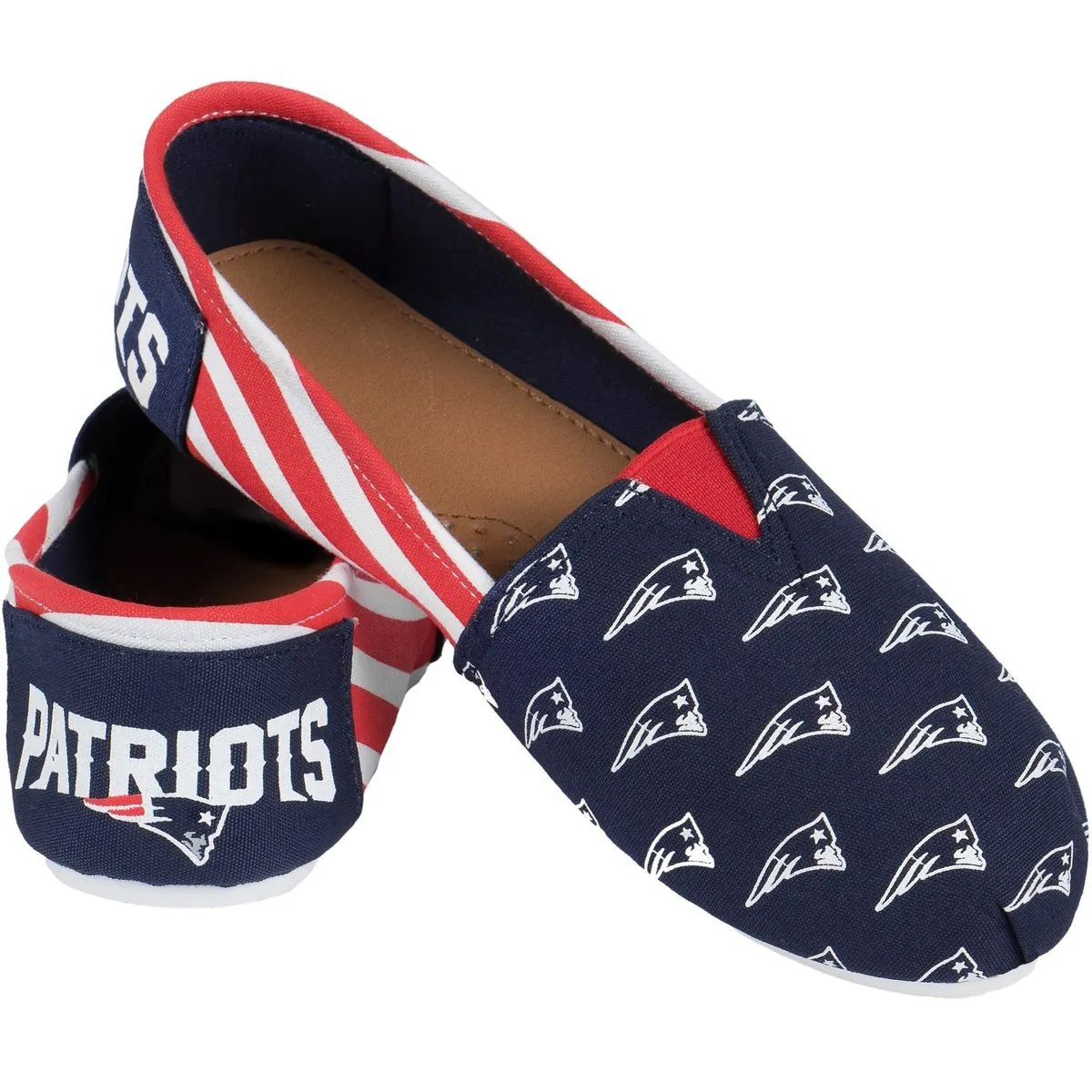 NFL Womens Officially Licensed Stripe Canvas Shoes - Pick Your Team!