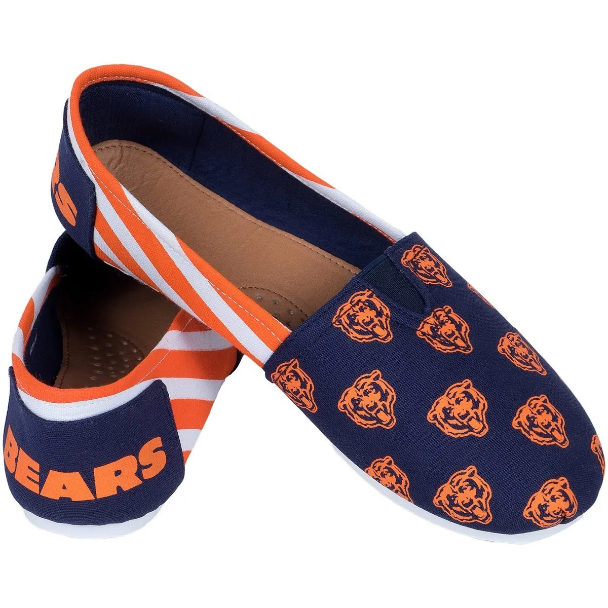 NFL Womens Officially Licensed Stripe Canvas Shoes - Pick Your Team!