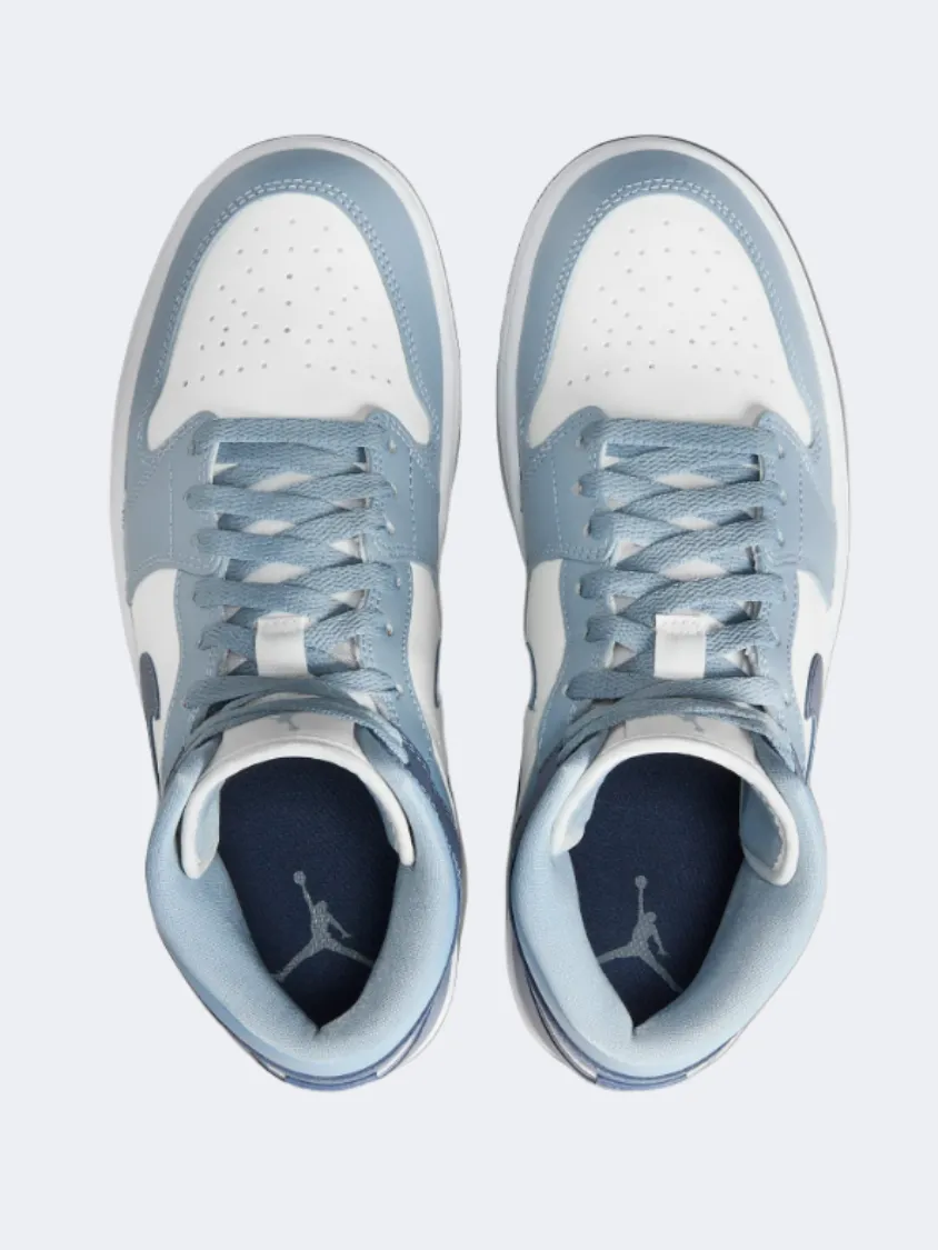 Nike Air Jordan 1 Women Lifestyle Shoes Sail/Blue Grey/White