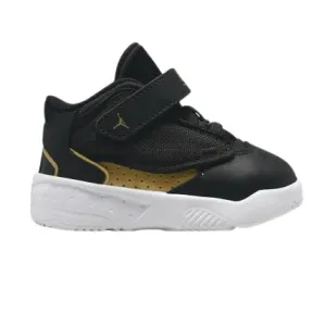 Nike Kid's Jordan Max Aura 4 TD Shoes - Black / Metallic Gold / White