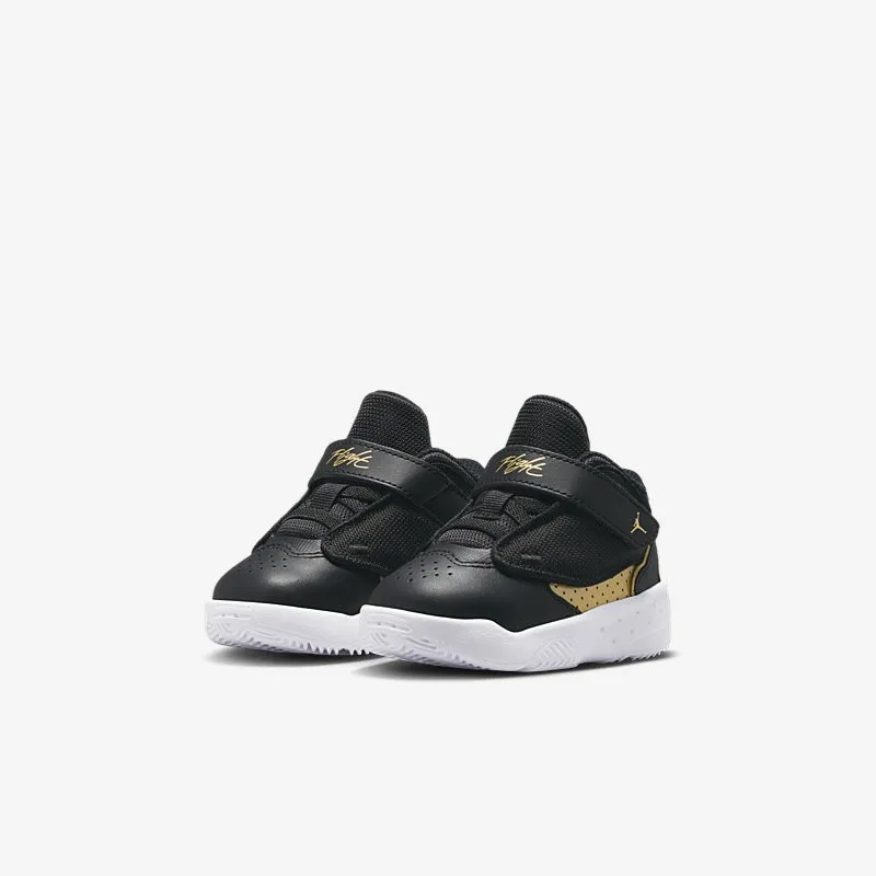 Nike Kid's Jordan Max Aura 4 TD Shoes - Black / Metallic Gold / White